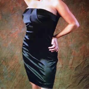 Elegant Black Strapless Dress